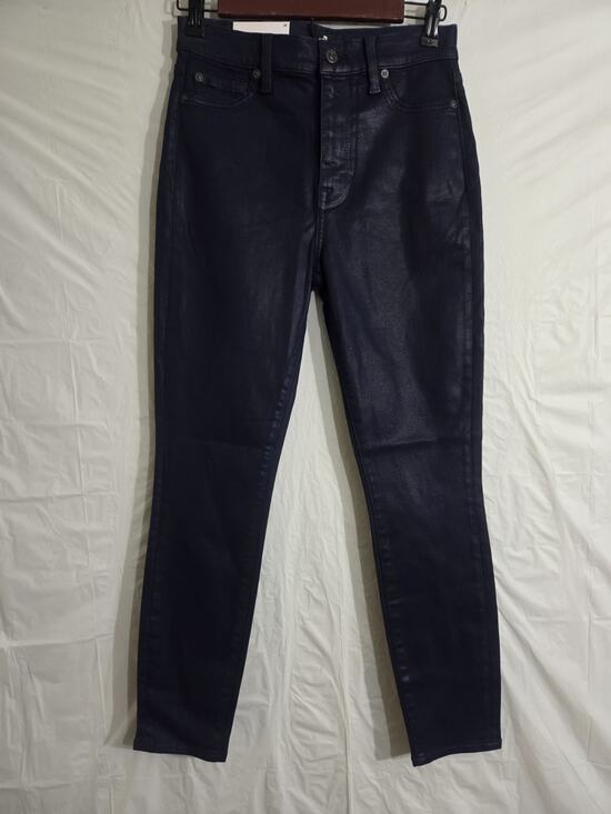 7 For All Mankind Denim - NWT 7 For All Mankind HighRise Ankle Skinny Coated Jeans Women 26 Royal Purple